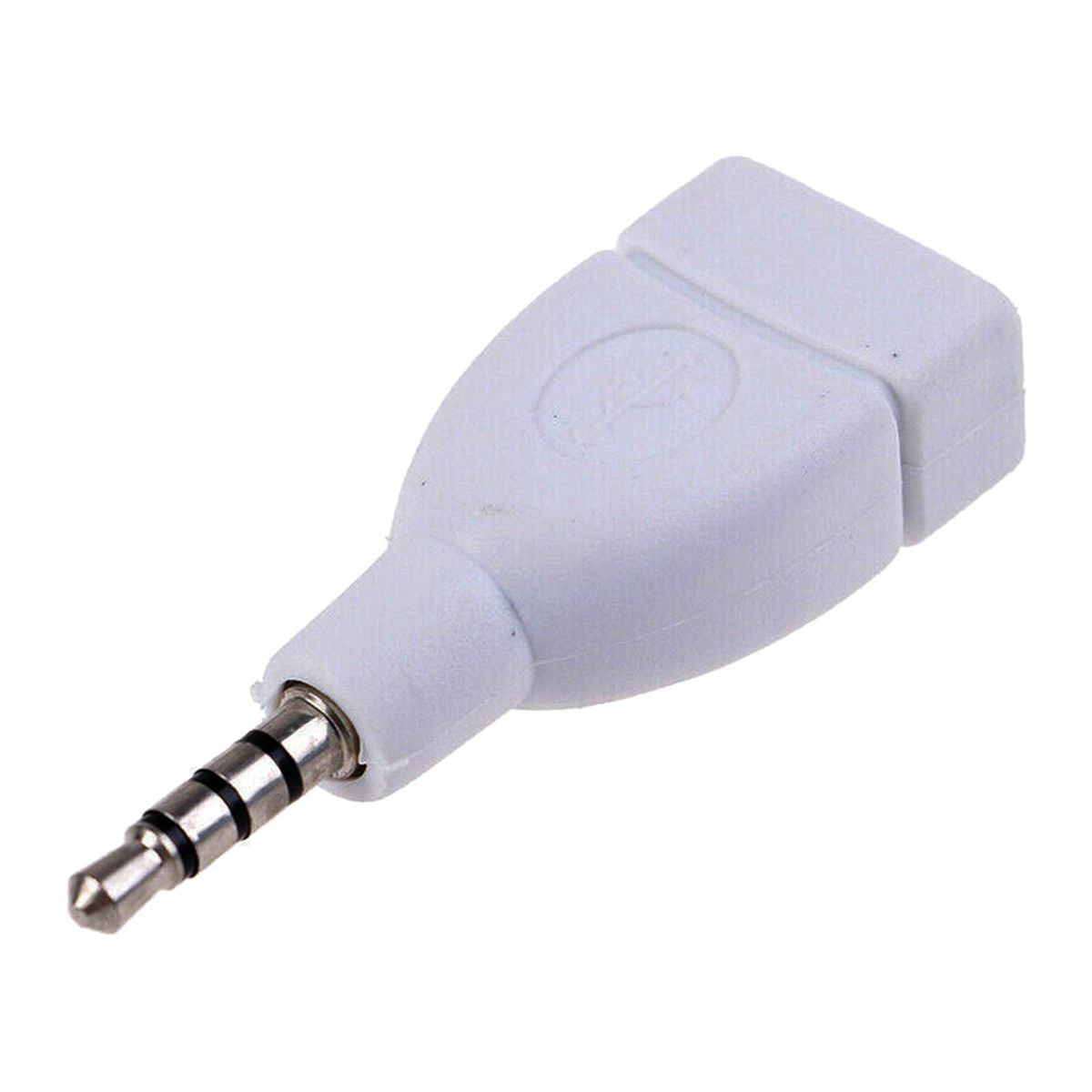 3.5mm Male AUX Audio Plug Jack To USB 2.0 Female Car Auxiliary Port
