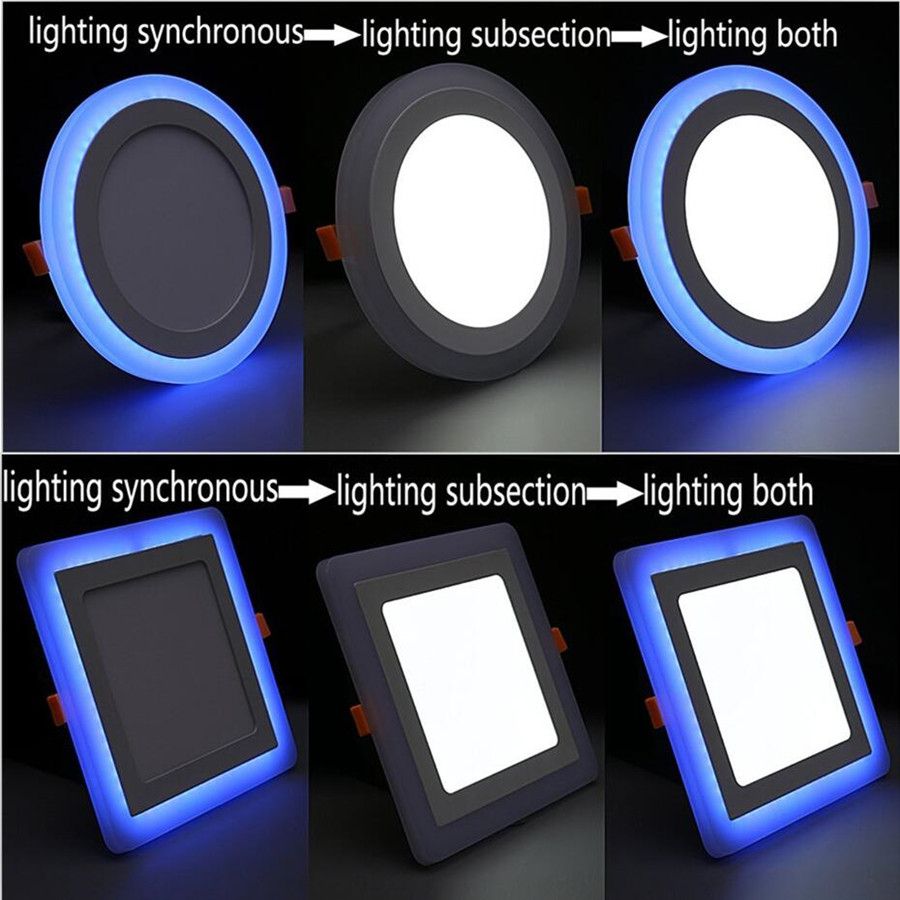 New Recessed LED Light Panel Round LED Light 6W 9W 16W