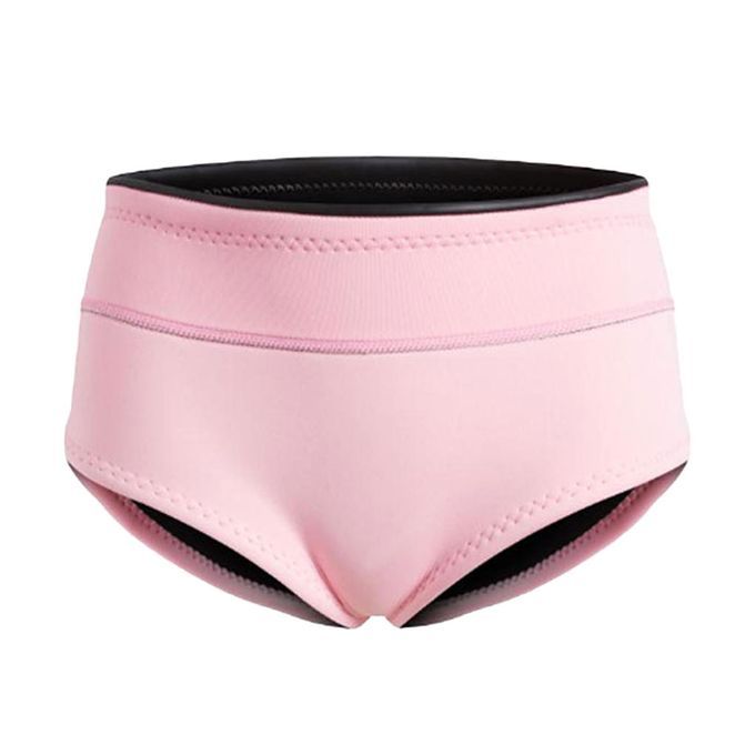 Women Wetsuit Brief Girls Diving Wetsuit Underwear Swimsuit Pink  XL