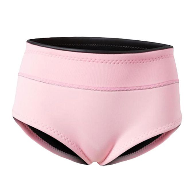 Women Wetsuit Brief Girls Diving Wetsuit Underwear Swimsuit Pink  XL