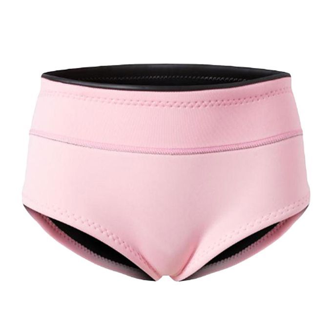 Women Wetsuit Brief Girls Diving Wetsuit Underwear Swimsuit Pink  XL