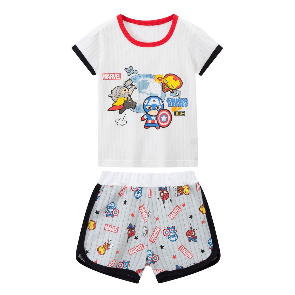 Hot-Selling New Arrival Boys And Girls Baby Short Sleeve Shorts Suit Two-Piece Set Pure Co