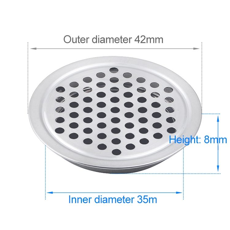 60 PCS 35mm Flat Surface Cabinet Round Air Vent