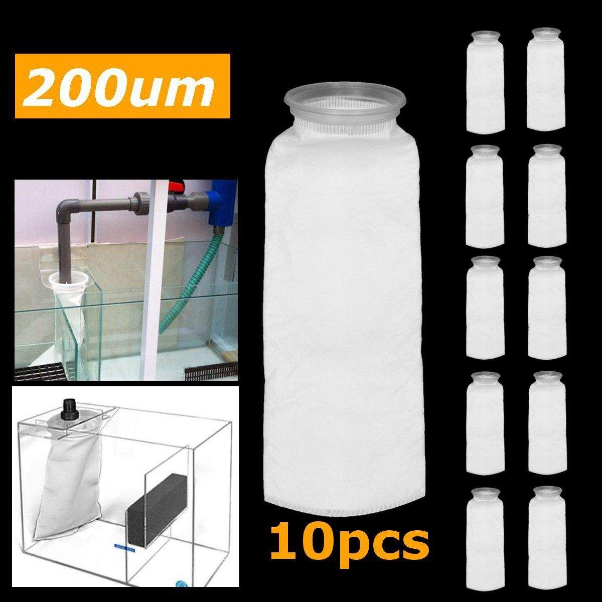 3-100Pcs 4" X 15" 200um Aquarium Reef Sump Micron Felt Fish Tank Filter Sock Bag