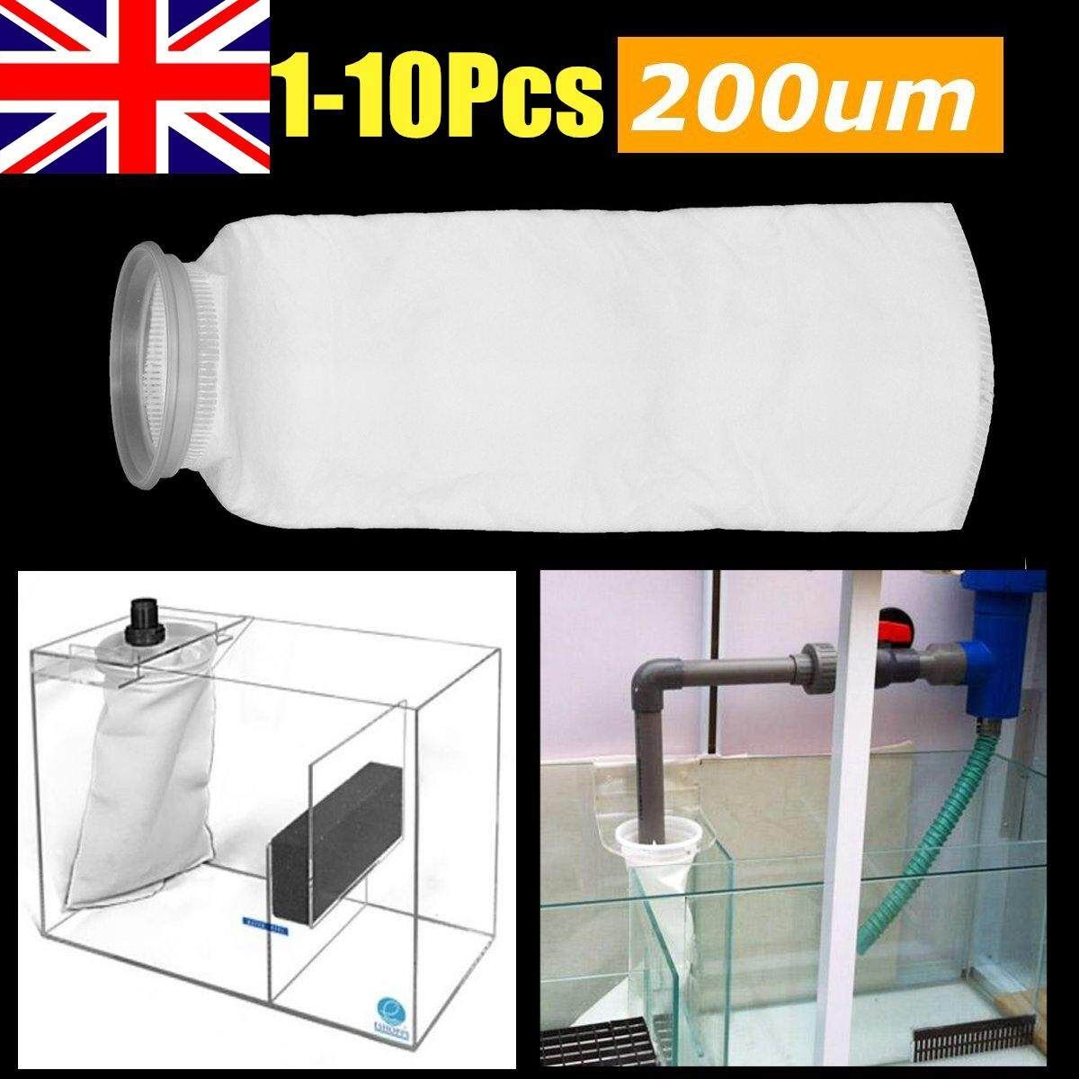 3-100Pcs 4" X 15" 200um Aquarium Reef Sump Micron Felt Fish Tank Filter Sock Bag