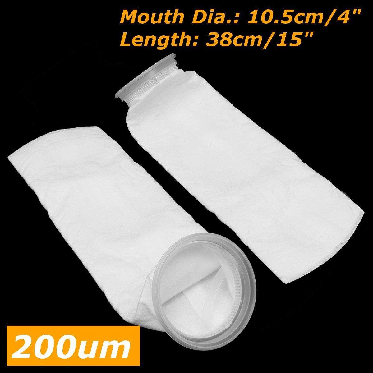 3-100Pcs 4" X 15" 200um Aquarium Reef Sump Micron Felt Fish Tank Filter Sock Bag