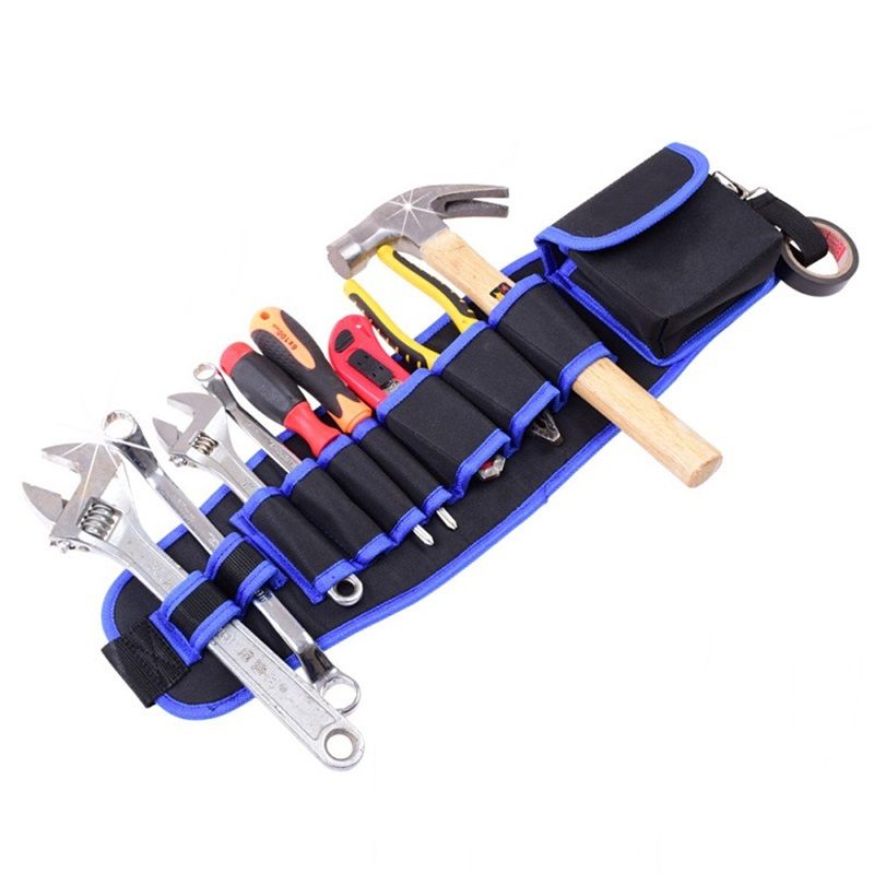 Tool Kit Carpenter Electrician Waist Pouch Multi Pocket Storage Bags Organizer Oxford Cloth Waterproof With Belt