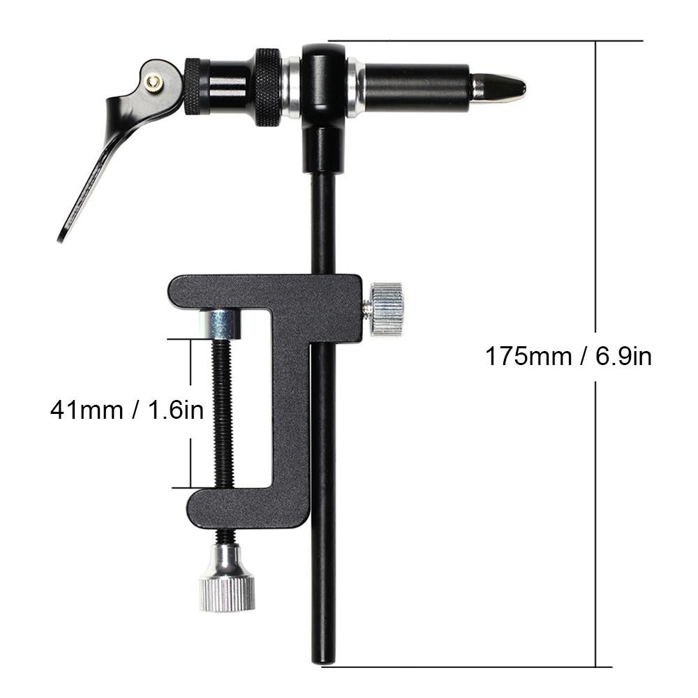 Fly Tying Tools Combo Kit Fly Tying Vise Bobbin Holder Threader Needle Whip Finisher Scissors