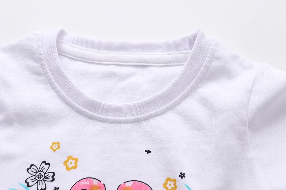 Summer Short-Sleeved Cotton Children's T-Shirt Girls' Half-Sleeved Base Clothing