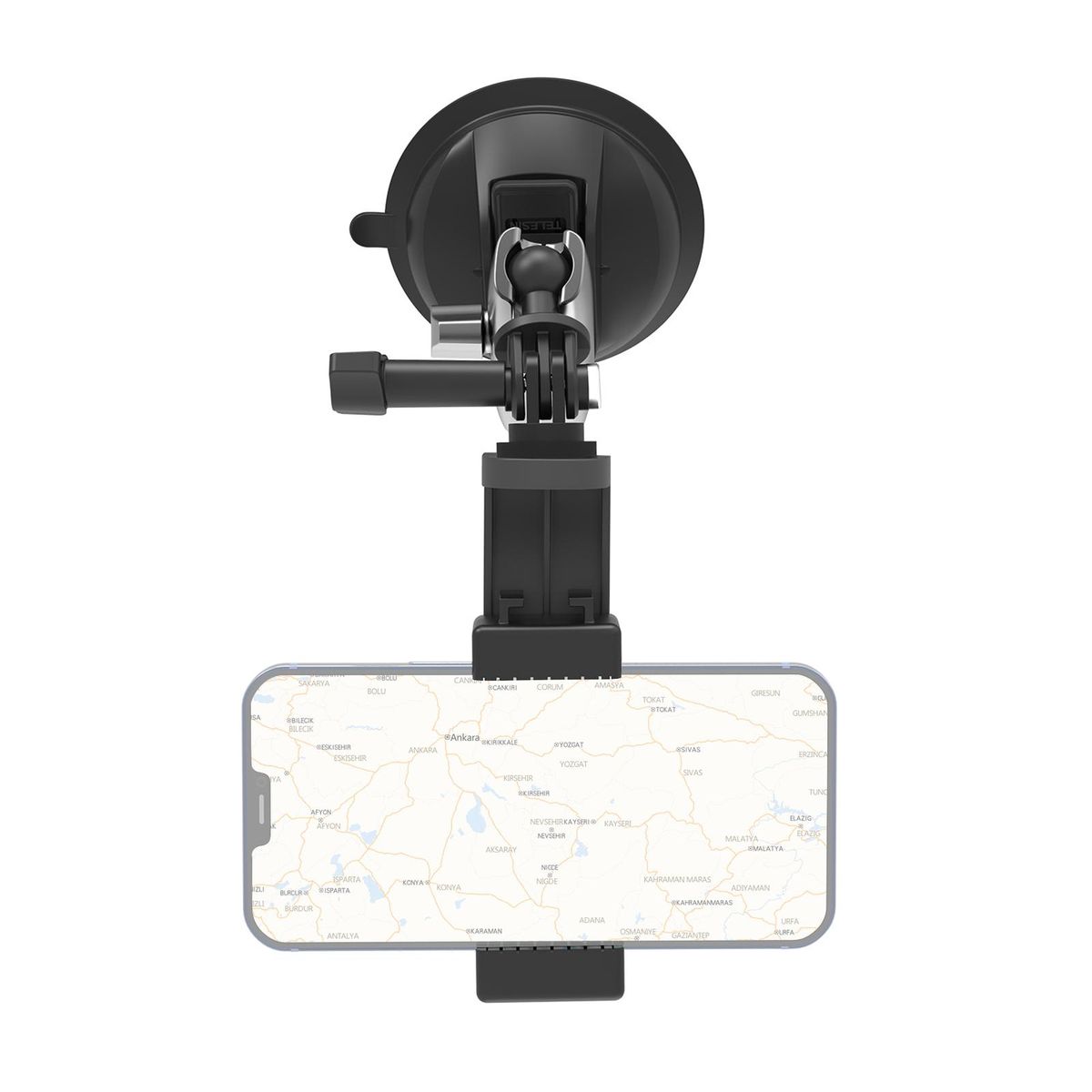 TELESIN TE-SUC-010 Aluminum Alloy Suction Cup Mount with Double Ball Head 1/4 Inch Screw Replacement for GoPro 11 10 9 Action Camera ILDC Smartphone