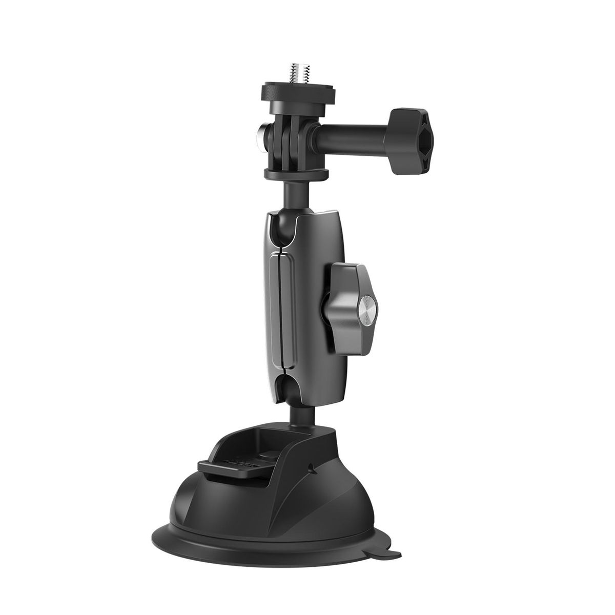 TELESIN TE-SUC-010 Aluminum Alloy Suction Cup Mount with Double Ball Head 1/4 Inch Screw Replacement for GoPro 11 10 9 Action Camera ILDC Smartphone