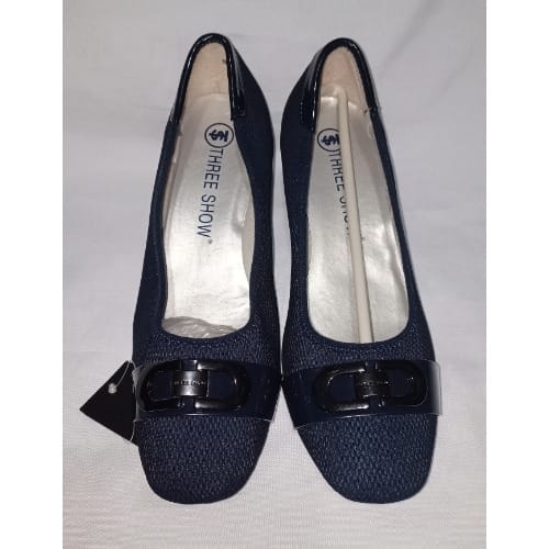 Wedge Shoe - Navy Blue