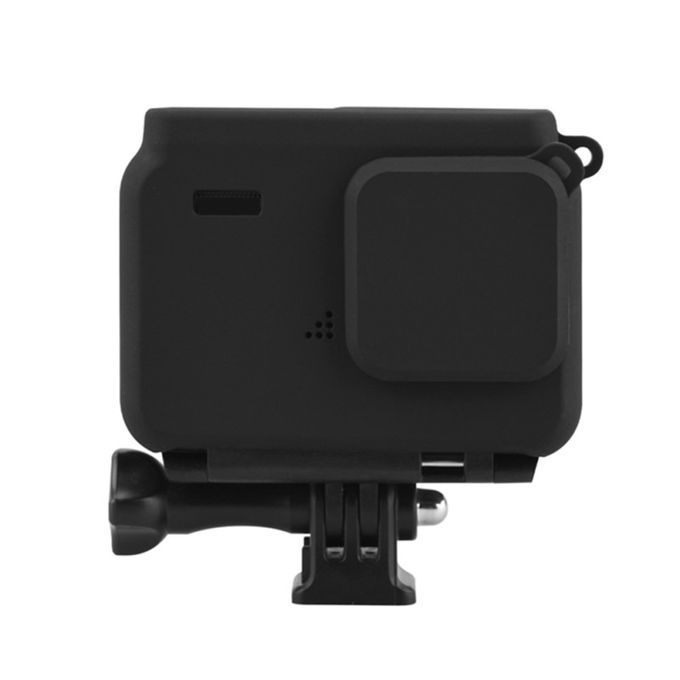 Camera Frame Dustproof Protective Silicone Cover Case-Black
