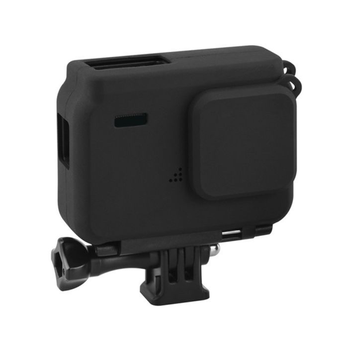 Camera Frame Dustproof Protective Silicone Cover Case-Black