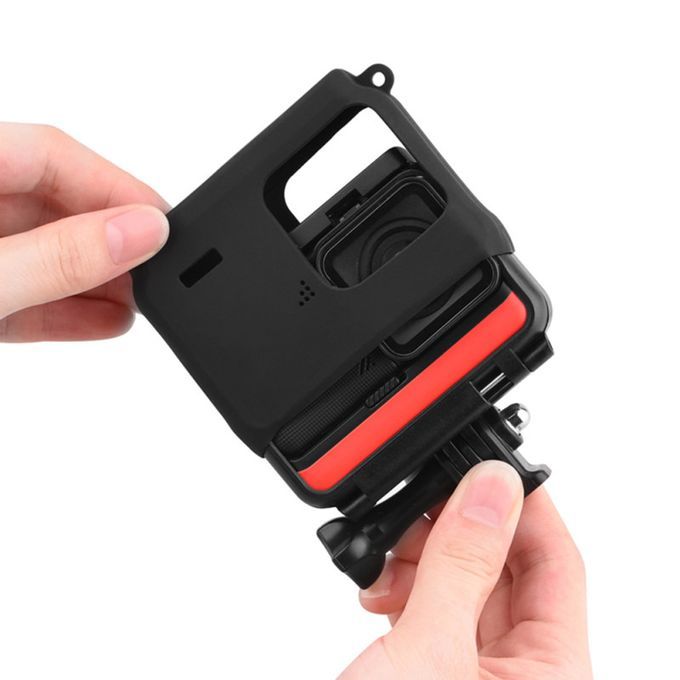 Camera Frame Dustproof Protective Silicone Cover Case-Black