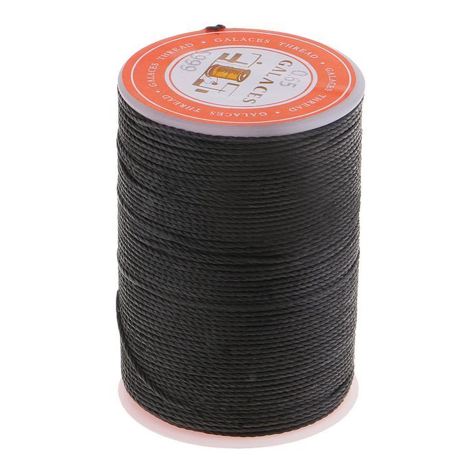 1 Spool Black Waxed Cotton Necklace Beads Cord String 065mm 93 Black
