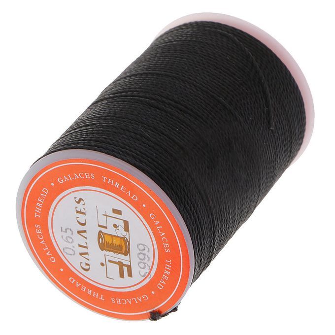 1 Spool Black Waxed Cotton Necklace Beads Cord String 065mm 93 Black