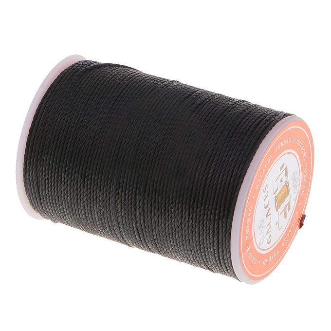 1 Spool Black Waxed Cotton Necklace Beads Cord String 065mm 93 Black