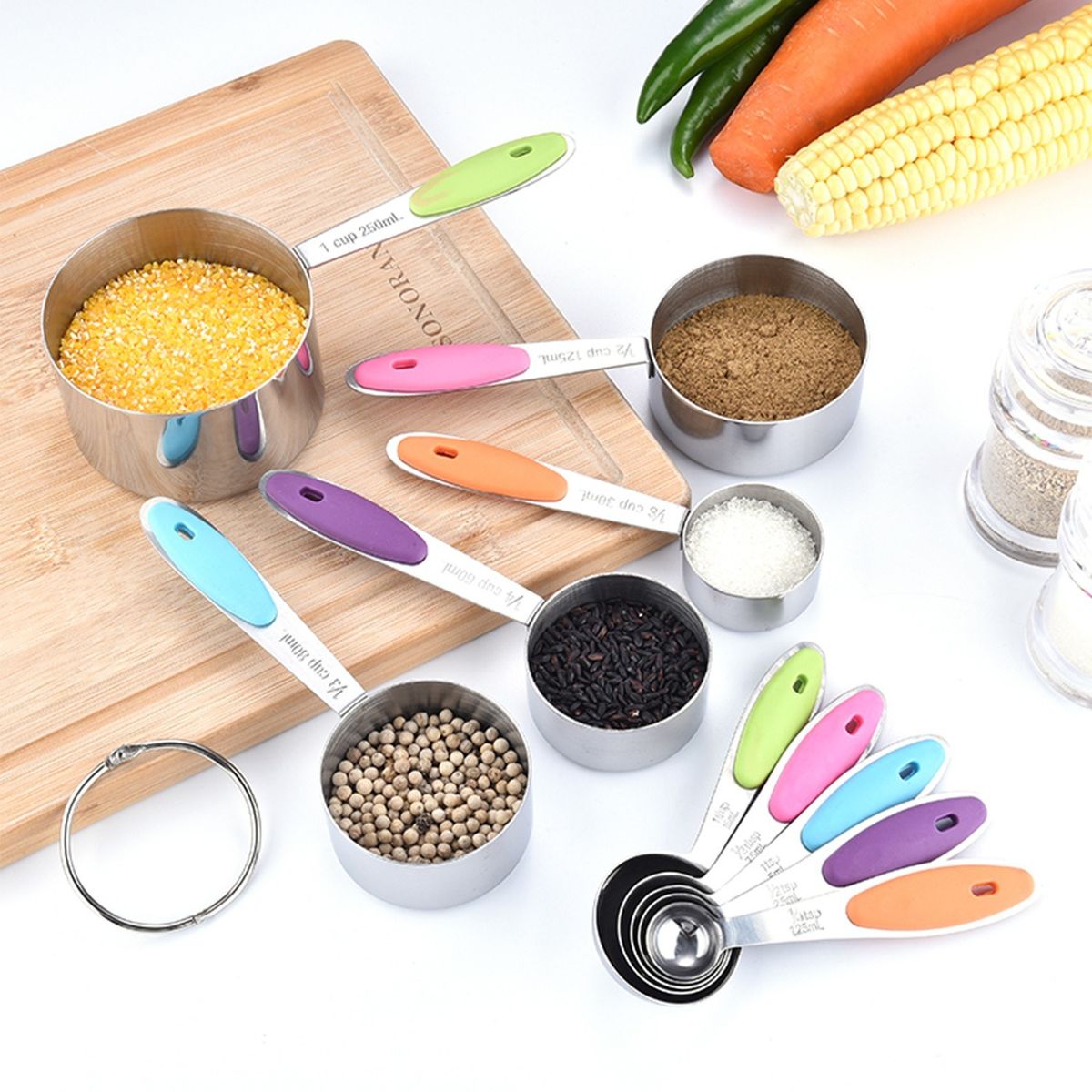 10PCS Measuring Cups And Spoons Set For Dry And Liquid