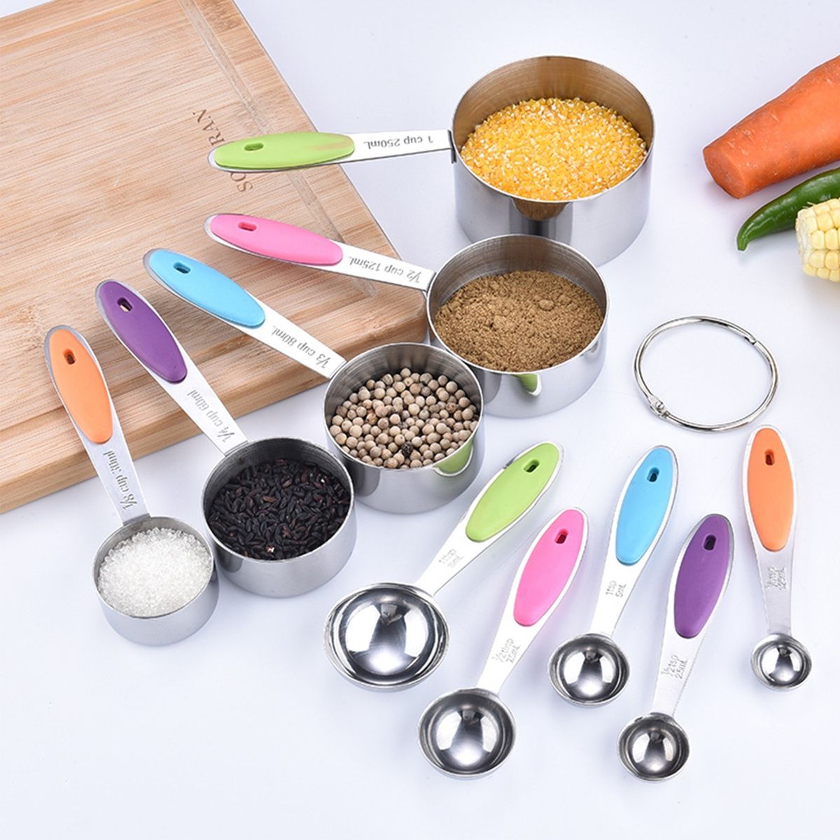 10PCS Measuring Cups And Spoons Set For Dry And Liquid