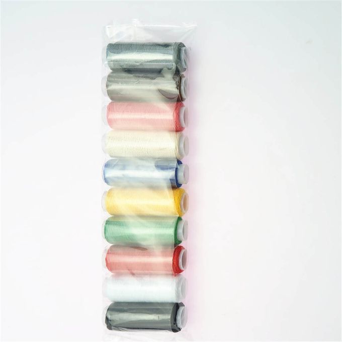 10 Colors Roll Polyester Sewing Thread Box Kit Set For Home Sewing