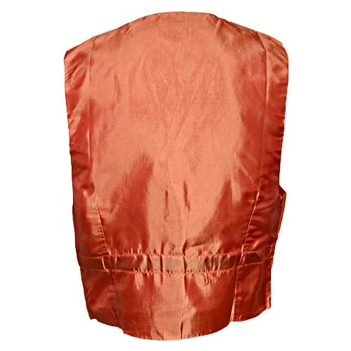Premium Plain Waistcoat - Orange - MWC-1359