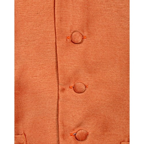 Premium Plain Waistcoat - Orange - MWC-1359