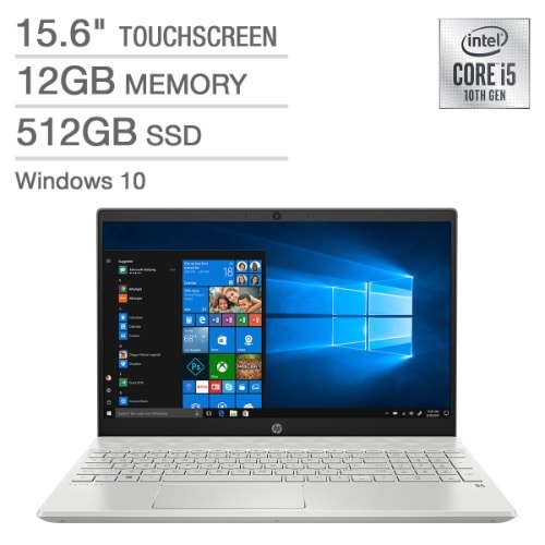 Pavilion 15 Corei5 10th Gen 512gb Ssd/12gb Ram Touchscreen, Backlit Keyboard + 32gb Flash