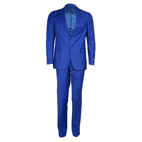 MS-2951-Notch Lapel Premium Suit With Double Button-Royal Blue