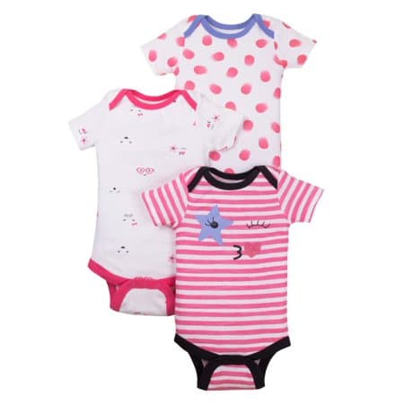Short Sleeve Bodysuits - Set Of 3