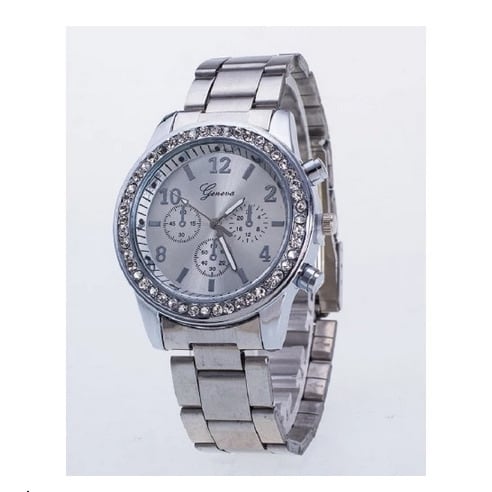 Female Chronograph Steel Watch - Silver