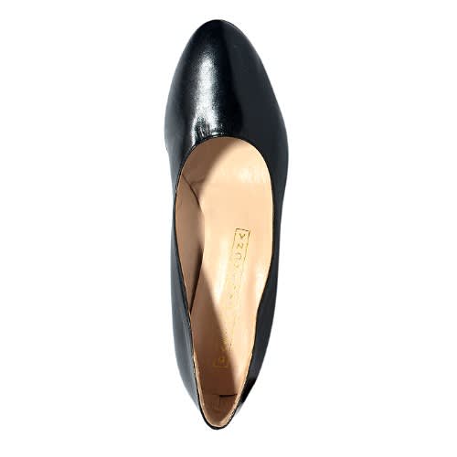 Leather Court Shoe - Black
