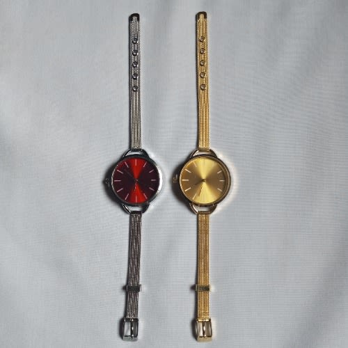 Ladies Mabel Stainless Steel Watches - Gold And Silver Pair
