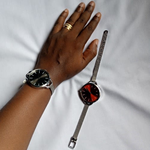 Ladies Mabel Stainless Steel Watches - Gold And Silver Pair