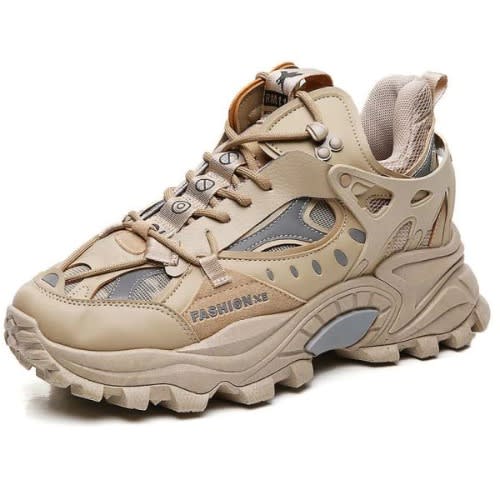Hipster Sneakers In Khaki