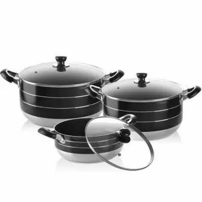 Non Stick Pots Set - 6 Pieces