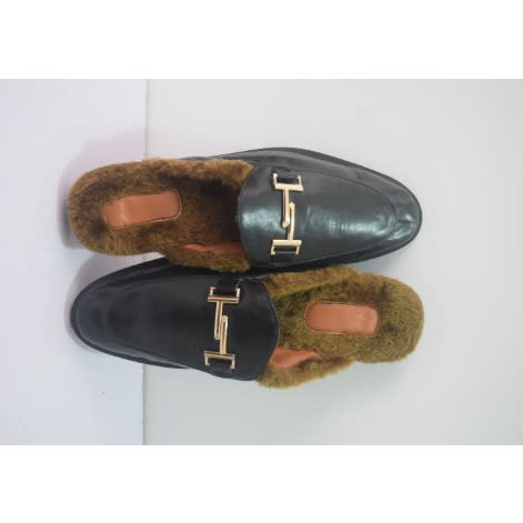 Men's Cover Leather Half Shoe With Soft Foot Mat- Black