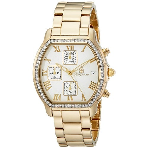 Los Angeles Ladies Chronograph Gold Watch