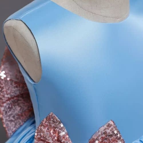 Girl' Party Dress - Sky Blue