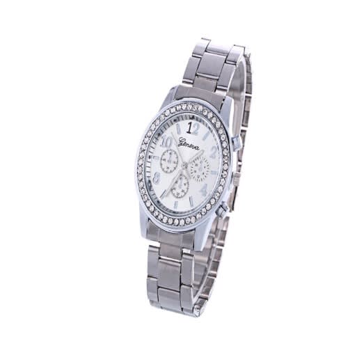 Women's Diamond Encrusted Watch With Box