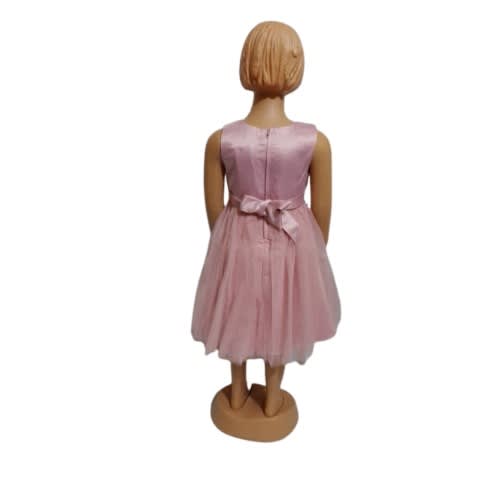Girl's Butterfly Designed Ball Gown - Pink