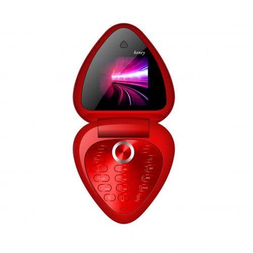 Honey 1.54 Inch - Flip Phone - 600mAh Battery - Red