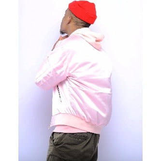 Satin Bomber Jacket - Pink