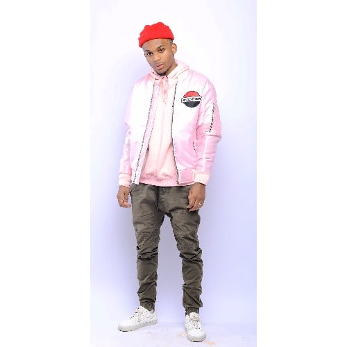 Satin Bomber Jacket - Pink