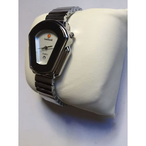 Polished Steel Stainless Bracelet Women Wrist Watch- Silver