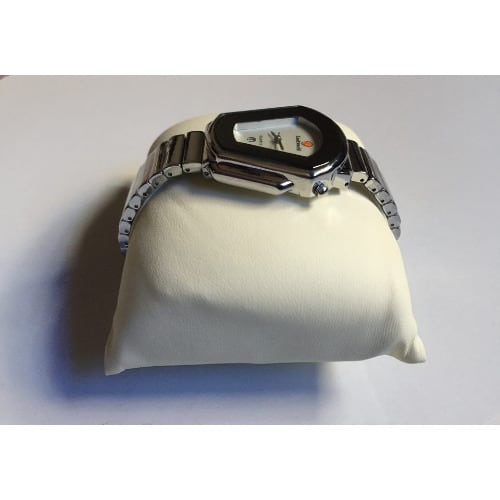 Polished Steel Stainless Bracelet Women Wrist Watch- Silver