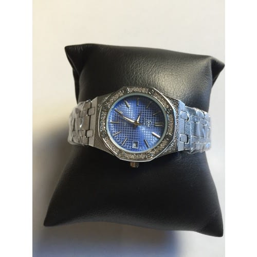 Luxury Steel Women's Bracelet Strap Wrist Watch - Silver