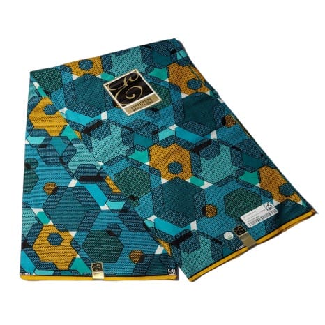 Hexagon Pattern Ankara - 6 Yards