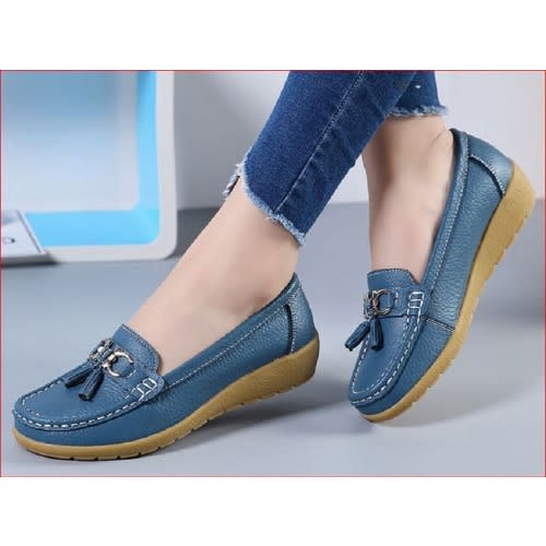 Women Wedges Shoe - Blue