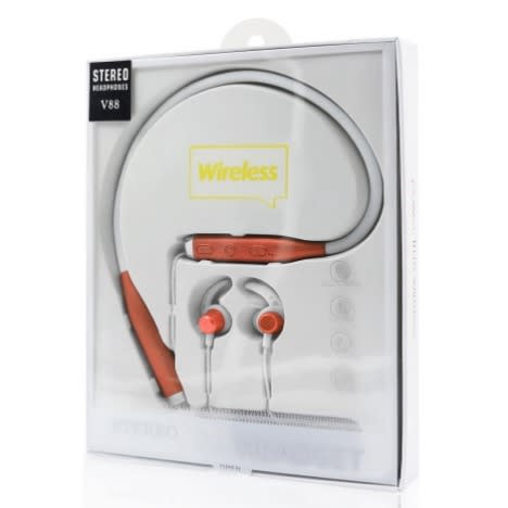 V88 Steel Wire Cord Magnetic Earbuds